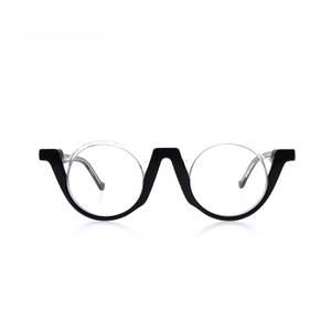 Gafas de lectura de plástico de medio marco de moda LR-P6764