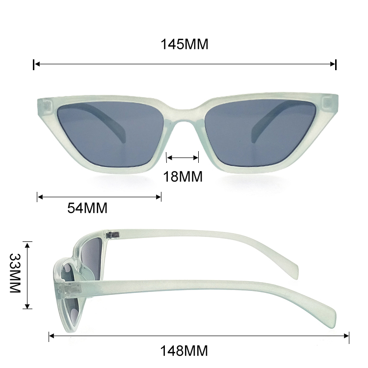 Gafas de sol de plástico ecológicas para mujer LS-P1223