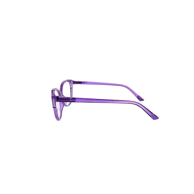 Color púrpura Lady Cat Eye Óptica personal Gafas de lectura LR-P5816