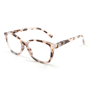 Gafas de lectura de plástico con montura grande Multicolor baratas a la moda de EMMA para mujeres y hombresLR-P7873