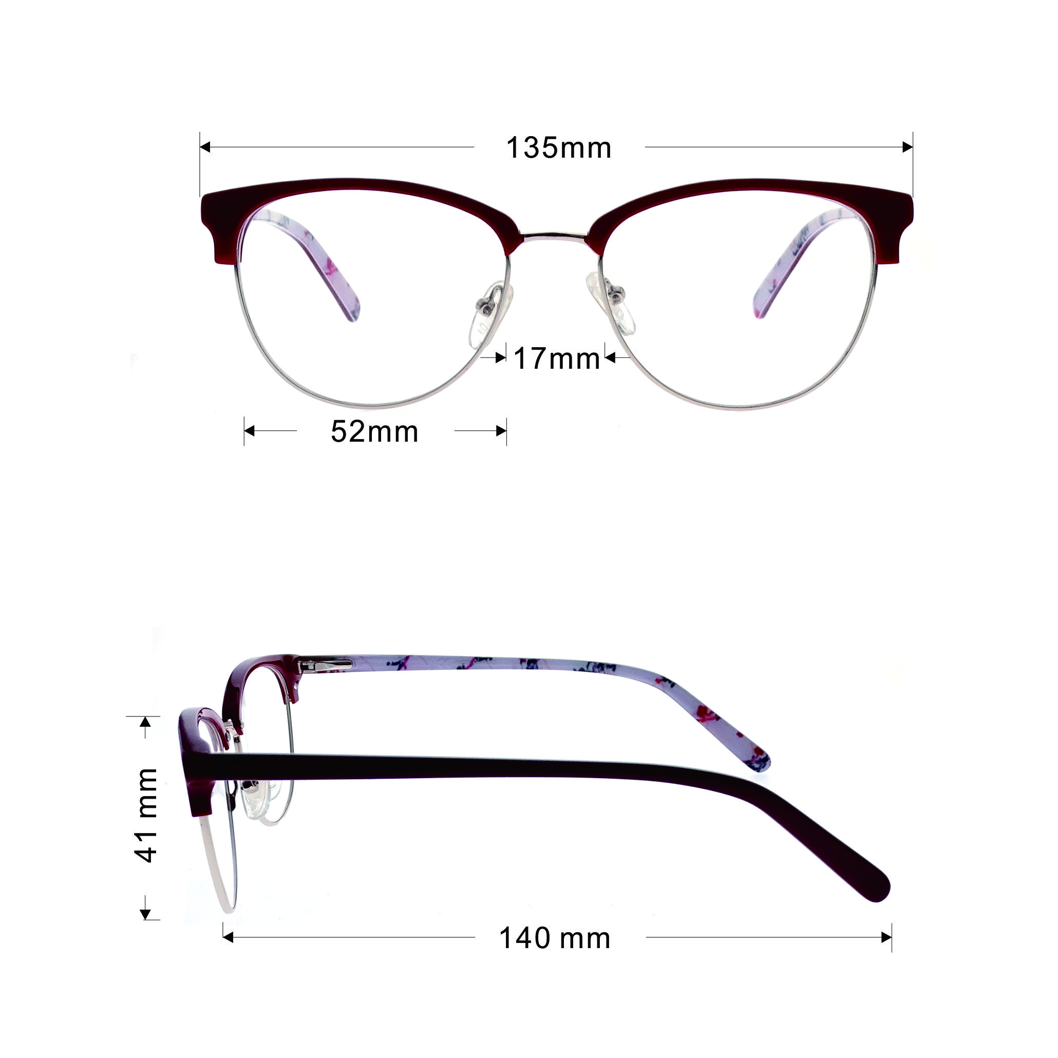 Marco de gafas de acetato Marcos ópticos unisex al por mayor LO-B592