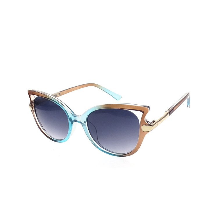 Moda de gran tamaño degradado color gato gafas de sol gafas de sol para las mujeres LS-P1250