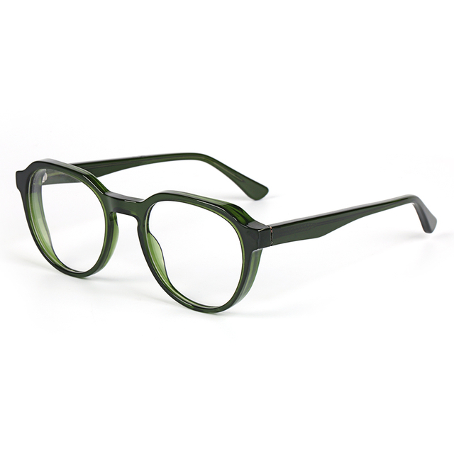 Nuevas gafas de acetato de moda a la moda, gafas ópticas Retro pulidas personalizadas EM2917